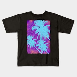 Neon Dreams and Skylines Kids T-Shirt